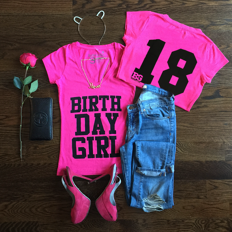 The 18th Birthday Tee Birthday Girl World